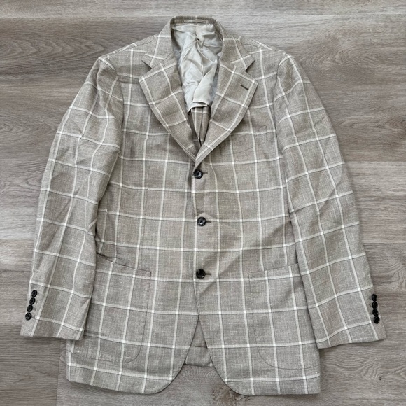 CAVOUR G51 Wool Linen Silk Unstructured Blazer Sport Coat Men’s 52 EUR 42 US